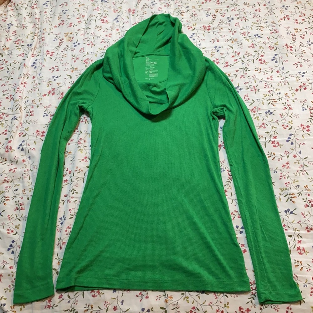Gap: Octavia Waffle Cowl Long Sleeve Tee - S Tall